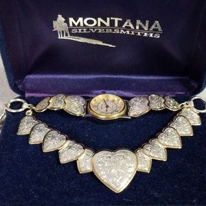 Montana  Silversmiths necklace & watch